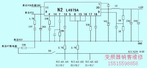 圖1　集成塊N2的相關電路